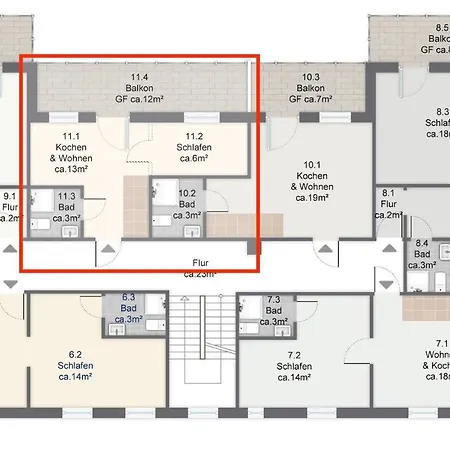 Ferienwohnung Sandburg - Sanssouci Appartamento *